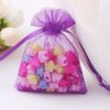 Wudygirl 100pcs Sheer Organza Bag 4X6 with Drawstring Jewelry Pouches Bags for Party Wedding Favor Candy Seashell Gift Bags (Purple 4x6)