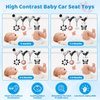 AJsupojouet Car Seat Toys Hanging and Stroller Toys for Babies 0-6 Months，High Contrast Baby Toys for Newborn 0 3 Months Brain Development,Black and White Baby Toys for Crib Mobile，Infant Ideal Gift