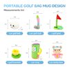 Skywin-My First Golf Bag, Baby Golf Toy, 6 ct Developmental and Sensory Baby Golf Set Inc Plush Golf Club, Ball, Mug, Goal, Teddy Bear and Bracket