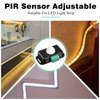 3 Packs 12 V 24 V PIR Sensor Adjustable LED c Black Infrared Motion Detector Body Motion Sensing Light Switch PIR Controller with Embedded PIR Probes for Flexible LED Strip Lights