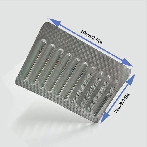 10 Piece Nail Drill Bits Set- 10 Pcs Mini Sanding Bands for Nail Drill with 3.1mm Mandrel Bit Includes 6 Cuticle Bit (3/32 Inch), Professional Rotary Burrs Diamond Cuticle Remover Bits