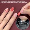 20 Sheets Double Sided Glue Sticker for Fake Nail Sticky Tabs Super Waterproof Breathable Flexible Adhesive Jelly Gel Press on Nails Transparent Double-Sided Acrylic Manicure Tape for False Nail Tips