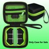 XEGIMOR Case for GiiKER Tic Tac Toe Bolt Game, Tic Tac Toe Bolt Game Case for GiiKER 3-in-1 Handheld Puzzle Game Console Carrier Accessories(Only Case) (Green-Black)