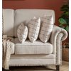 Caflife Boho Throw Pillow Covers Geometric 18x18 inches Beige and Natural Linen, Set of 2 Modern Farmhouse Decorative Pillow Covers for Couch Bed, Living Room, Home