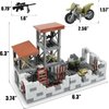 Finger Rock Military Base Building Block Set, WW2 Army Mini War Accessories Kits, Military Ruins Guard Tower Guns Army Supplies Block Toy for Kids 8 10 12 14