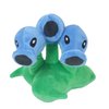 JHESAO 7" Pea Plants and Zombies Peashooter Plush Toys Threepeater PVZ Plush 1 2 Stuffed Soft Doll Three-Heads Ice Pea Toy New