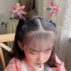 Haomye Sparkly Pinwheel Hair Clips Sequin Windmill Hairpins Cute Baby Hair Barrette Wind Hair Accessories for Girls Toddlers Infant4PCS (purple and gold)