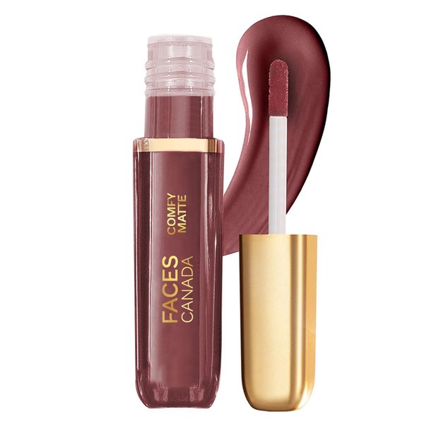 FACESCANADA Comfy Matte Liquid Lipstick - Note To Self | 10 HR Long Lasting | Non-Drying Intense Lip Color | Infused with Almond Oil & Vitamin E | 0.10 Fl Oz/3ml