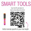 Calista GoGo Mini Round Brush, Compact Touch-Up Styling Tool (Berry Burst)
