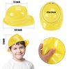 Sumind 48 Packs Party Construction Hats Kids Worker Soft Plastic Hat Age for 3 4 5 6 7 8 Kids Dress up Birthday Supplies(Yellow)