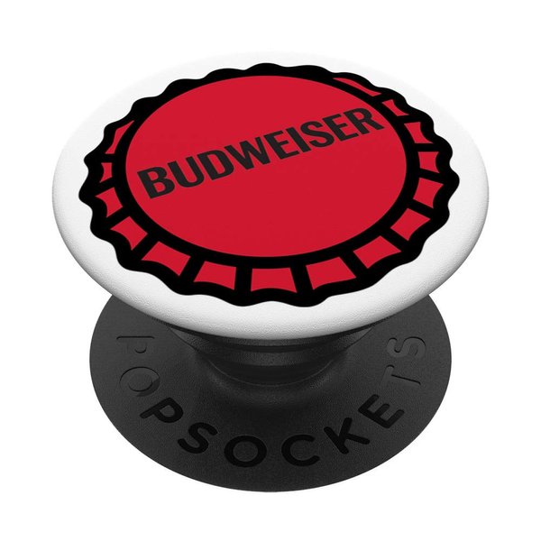 Budweiser Red Bottle Cap PopSockets Stand for Smartphones & Tablets PopSockets PopGrip: Swappable Grip for Phones & Tablets