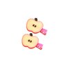 2PCS Red Apple Hair Clips for Women Girls Bangs Side Hairpins Funny Barrettes Duckbill Hair Accessories