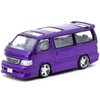 Wagon Custom Van RHD (Right Hand Drive) Purple Metallic Road64 Series 1/64 Diecast Model Car by Tarmac Works T64R-078-PU