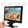 SallyBest® 10.1 Inch Ultra Thin 16:9 HD 1024 * 600 Color TFT LCD Display Headrest Monitor Touch Button Monitor Screen with AV HDMI VGA Video Input