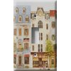 SnazzySwitch Village Storefronts Decorative Light Switch Cover - Single Toggle Wall Plate