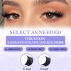 Eyelash Extensions D Curl Classic Lash Extensions .10 .15 .20 .25mm Individual Lashes Mixed Length 8-14mm/14-20mm/20-25mm Eyelash Extension Lashes (0.15-D, Mixed 14-20mm)