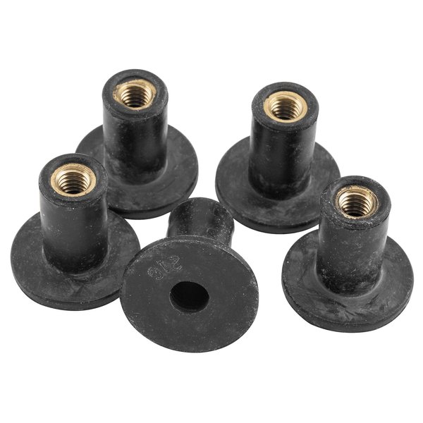 Memphis Shades Replacement Well Nuts Compatible for Harley Davidson FLTRI Road Glide 2002-2006 - Black