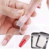 20Pcs White Nails Kit Nail Extensions Kit Fiberglass Nail Art Builder Wrap Sticker Tips with Shape Clip Repair Broken Nails Nail Art Accessories