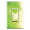 Graphics Wallplates - Abstract Green - Single Rocker/GFCI Outlet Wall Plate Cover