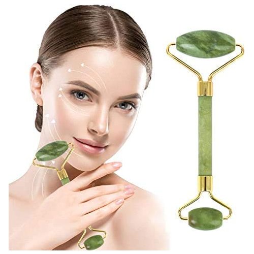 Green Jade Roller For Face Beauty