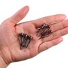 QualyQualy Fishing Rod Tip Repair Kit Fishing Pole Tip Replacement Kit Rainbow Laser Ceramic Ring Stainless Steel Fishing Rod Guides Repair Kit 1.8mm-3.2mm 40Pcs