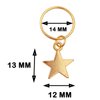 Flosius 30PCS Gold Star Hair Clips Braid Jewelry Hair Charm Five-pointed Stars Pendant Dreadlock Jewelry for Hair Clips Accessories(B)