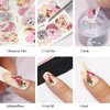 12 Sheets Flower Nail Art Stickers Spring Summer Nail Stickers Water Transfer Nail Art Supplies Lily Orchid Butterfly Small Flower Spring Nail Decals for Women Nail Art Decoration