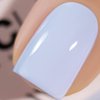 Vishine Nail Gel Polish, 15ml Soak Off Nail Gel Polish Nail Art Manicure Salon DIY, UV LED Lamp Required - Muted Baby Blue 0.5 OZ