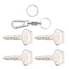 10L0L 4PCS 787 Ignition Keys with Keychain for Heavy Equipment Excavator Backhoe Dozer Komatsu, Kalmar, Dressta, Sakai