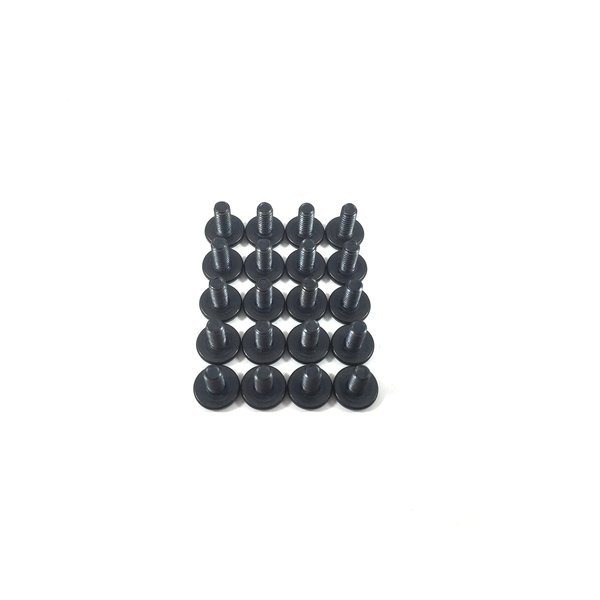 Gun Guy Gear - Machine Screws - Black Finish 20 Pk Leathercraft & Kydex Holster Screws (1/2")