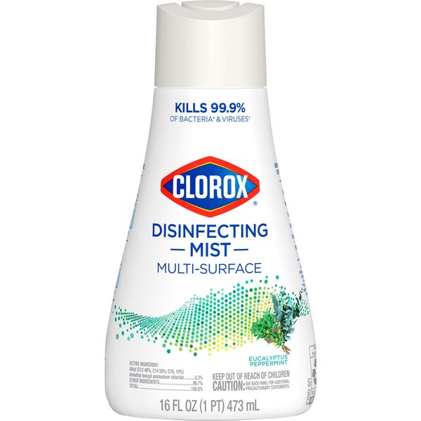 Clorox Disinfecting Mist, Eucalyptus Peppermint, Disinfecting Refill, 16 Fluid Ounces