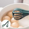 HOLIDYOYO Multifunctional Egg Beater Cooking Tongs Ergonomic Food Clip for Salad Mixing Boiled Egg Handling Heat Resistant Kitchen Tool Easy to Clean Store