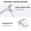 AOMASTE Blue Light Blocking Glasses Vintage Half Frame UV Clear Lens Anti Eyestrain Computer Gaming Glasses for Men Women