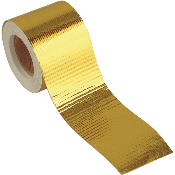Design Engineering 010394 Reflect-A-GOLD High-Temperature Heat Reflective Adhesive Backed Roll, 1.5" x 15' Roll