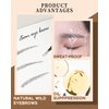 Eyebrow Pencil-2Pcs Dark Brown Retractable Eye Brow Pencil with Brow Brush,Long-Lasting Waterproof Eyebrow Tint Pen,Eyebrow Pencil for Fill & Sculpt Brow,Create Natural Eye Brow Makeup for Women-02