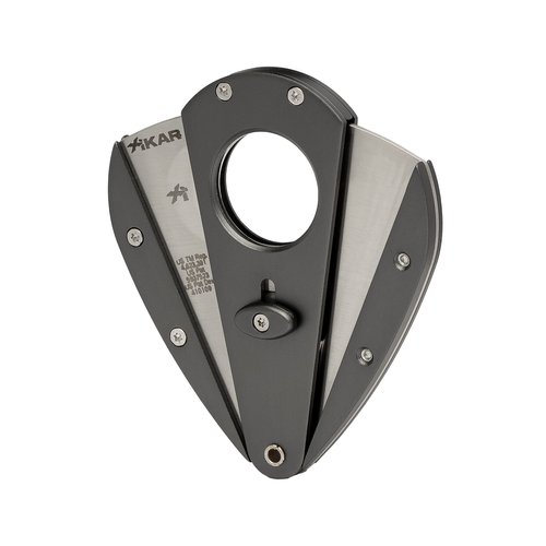 Xikar Xi1 Cigar Cutter, 440C Stainless Steel Blades with Rockwell HRC 57 Rating, 54 Ring Gauge, Double Guillotine Action, Titanium