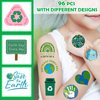 Earth Day Temporary Tattoos - 96pcs Save Earth Tattoo Stickers Environmentally Friendly Gifts, Eco-friendly Party Favors, Birthday Party Decorations Decor Supplies Natures Reward
