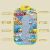 ELX Baby Musical Mat with Construction Vehicle Sound, Floor Step on Piano Mat Toys for Toddlers 3+ Early Education Touch Blanket