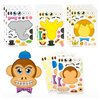 Playbees Make A Zoo Animal Stickers - 12 Pack - Zoo and Safari Themed Birthday Party Favors - Fun Craft Project for Children 3+ - Let Your Kids Get Creative & Design Animal Stickers