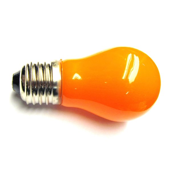CEC Industries #15A15/O/130V (Orange) Bulb 130 V, 15 W, E26 Base, A-15 Shape