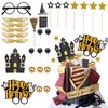 Wizard Birthday Cake Decorations Wizard Party Supplies Castle Cake Decorations Glitter Wizard Themed Cake Decorations