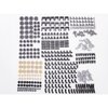 LOONGON Technic Series Parts - 450 Pieces Gear Chain Link Connectors Bricks Sets Technic Parts Pack for Robot