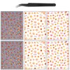 6sheets Fall Nail Stickers for Nail Art 3D Self Adhesive Maple Leaf Nail Art Stickers with Tweezers Fiery Red Maple Leaves Nail Decals Autumn Nail Design Stickers for Women Girl DIY Nail Decoration