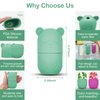 ZUKIMM Face Ice Roller, Ice Cube Roller for Eye Puffiness Relief, Silicone Icer Tool for Face and Neck to Relieve Fine Lines Puffiness Pores Wrinkles (Green)