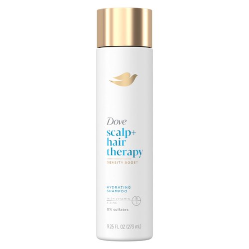 Dove Scalp + Hair Therapy Sulfate Free Shampoo Density Boost Hydrating Shampoo for dry hair gentle, sulfate free shampoo to cleanse dry hair and scalps 9.25 FL OZ (273 mL)