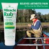 Miracle of Aloe Miracle Rub Pain Relieving Cream 8 oz, Fast & Effective Relief for Arthritis, Muscle, and Joint Pain - Maximum Strength UltraAloe Formula, Topical Analgesic