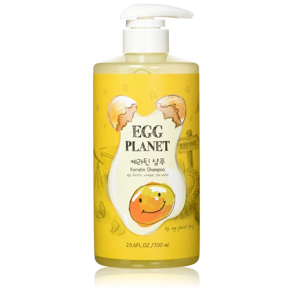 Daeng Gi Meo Ri- Egg Planet Keratin Shampoo, Extreme Damage Care, Rich Keratin Making Hair Smooth and Moisturizing for Damaged Hair, No Artificial Color, 700ml