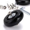 OwnMy 60mm x 17mm Luggage Suitcase Replacement Wheels, Rubber Swivel Caster Wheels Bearings Repair Kits, A Set of 2