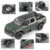 OANMYJJO Toy Trucks for Boys 1/24 Tundra Diecast Metal Model Toy Pickup Truck Pull Back Car Model with Light and Sound Toy Trucks for Boys Age 4-7(Green)