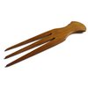 Plai Na Comb for African Hair - Wooden Comb Afro Pick Set for Women – Wide Teeth Pick, Prong Braiding/Parting 3 Tooth Comb for Braiding Handmade